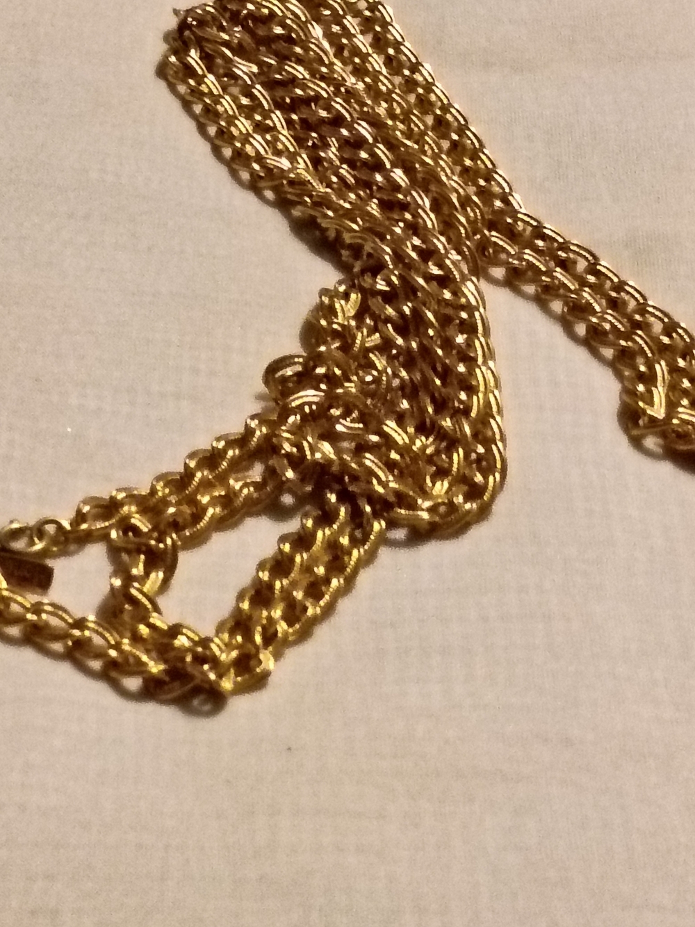 Monet Gold Tone Multi-Strand Rope Chain Necklace - Picture 7 of 7